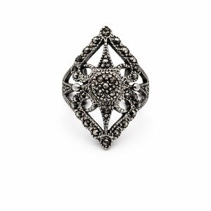 S925 Marcasite Design Ring